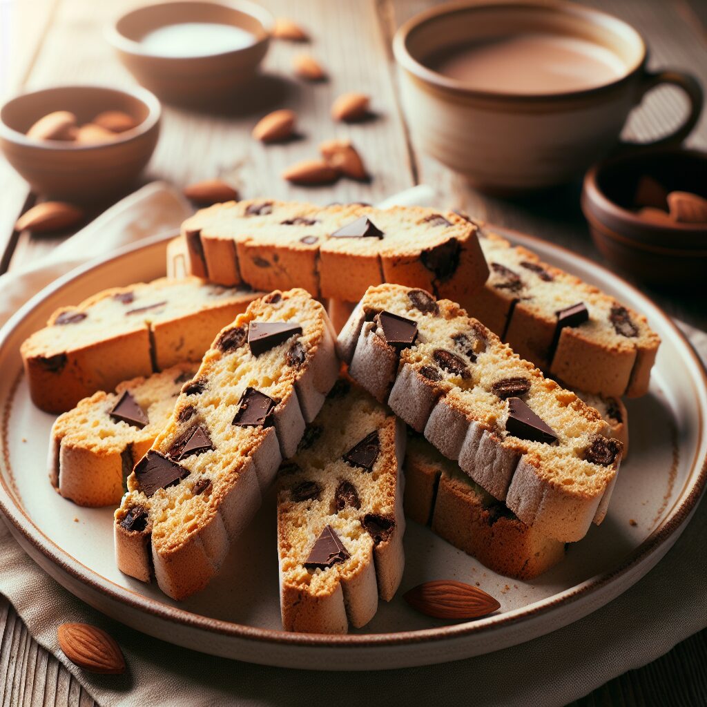 biscotti senza glutine alla farina di mandorle e cioccolato per dolci delicati