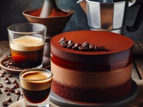 torta senza glutine al cioccolato e caffè per amanti dell'espresso