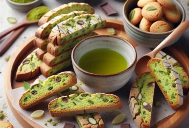 biscotti senza glutine al tè matcha e cioccolato bianco per una pausa pomeridiana originale