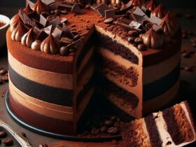 torta senza glutine al cioccolato e caffè per amanti dell'espresso