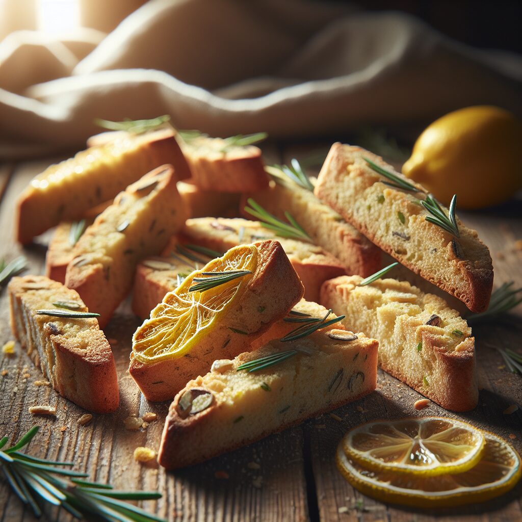 biscotti senza glutine al limone e rosmarino per merende aromatiche