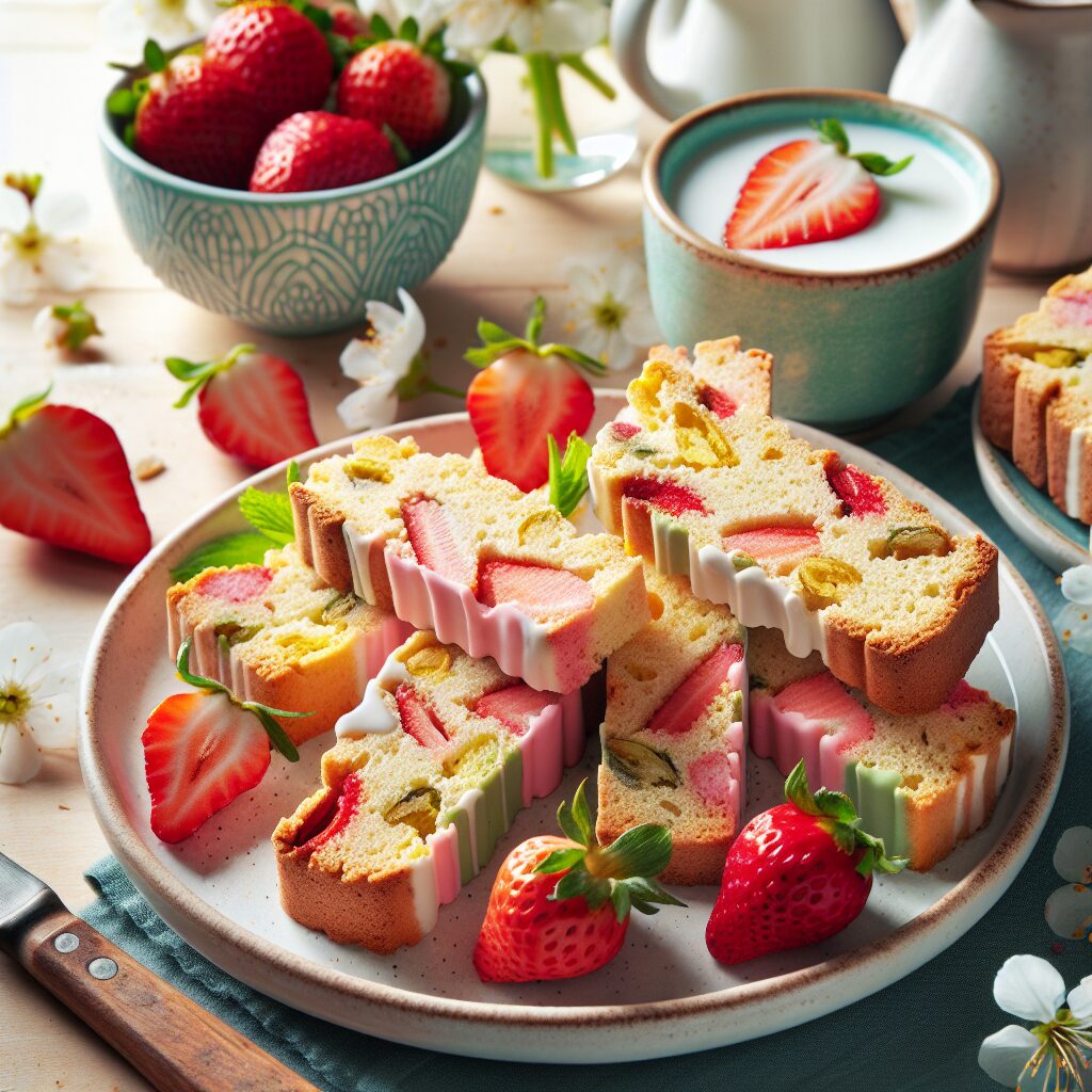 biscotti senza glutine alla vaniglia e fragola per merende primaverili