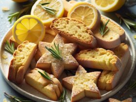 biscotti senza glutine al limone e rosmarino per uno snack aromatico e rinfrescante