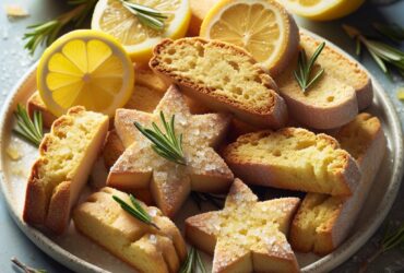 biscotti senza glutine al limone e rosmarino per uno snack aromatico e rinfrescante