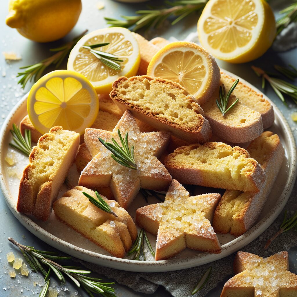 biscotti senza glutine al limone e rosmarino per uno snack aromatico e rinfrescante