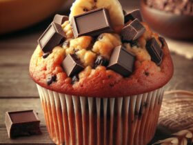 muffin senza glutine alla banana e cioccolato fondente per merende ricche