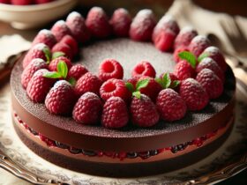 torta senza glutine ai lamponi e cioccolato fondente per un dessert romantico e gustoso