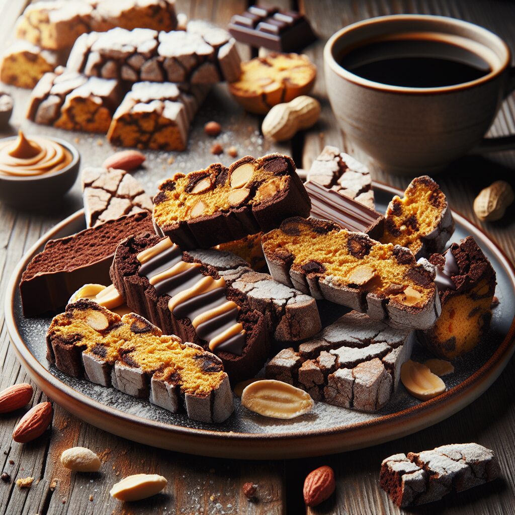 biscotti senza glutine al burro di arachidi e cioccolato per snack energetici