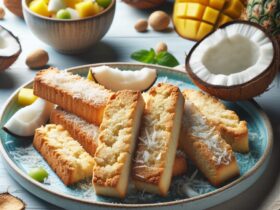 biscotti senza glutine al cocco per dolci tropicali