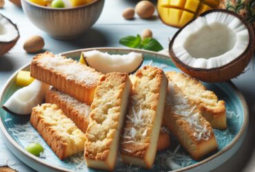 biscotti senza glutine al cocco per dolci tropicali