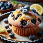 muffin senza glutine ai mirtilli e limone per colazioni rinfrescanti