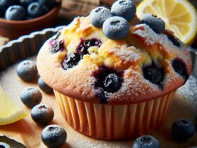 muffin senza glutine ai mirtilli e limone per colazioni rinfrescanti