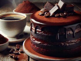 torta senza glutine al cioccolato e caffè per un dessert energizzante e goloso