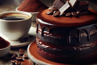 torta senza glutine al cioccolato e caffè per un dessert energizzante e goloso