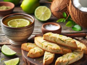 biscotti senza glutine alla farina di cocco e lime per merende con un tocco tropicale