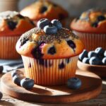 muffin senza glutine ai mirtilli e semi di chia per colazioni salutari e gustose