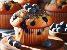 muffin senza glutine ai mirtilli e semi di chia per colazioni salutari e gustose