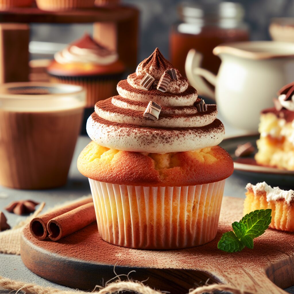 muffin senza glutine al tiramisù per una colazione o merenda ispirata al classico dessert italiano