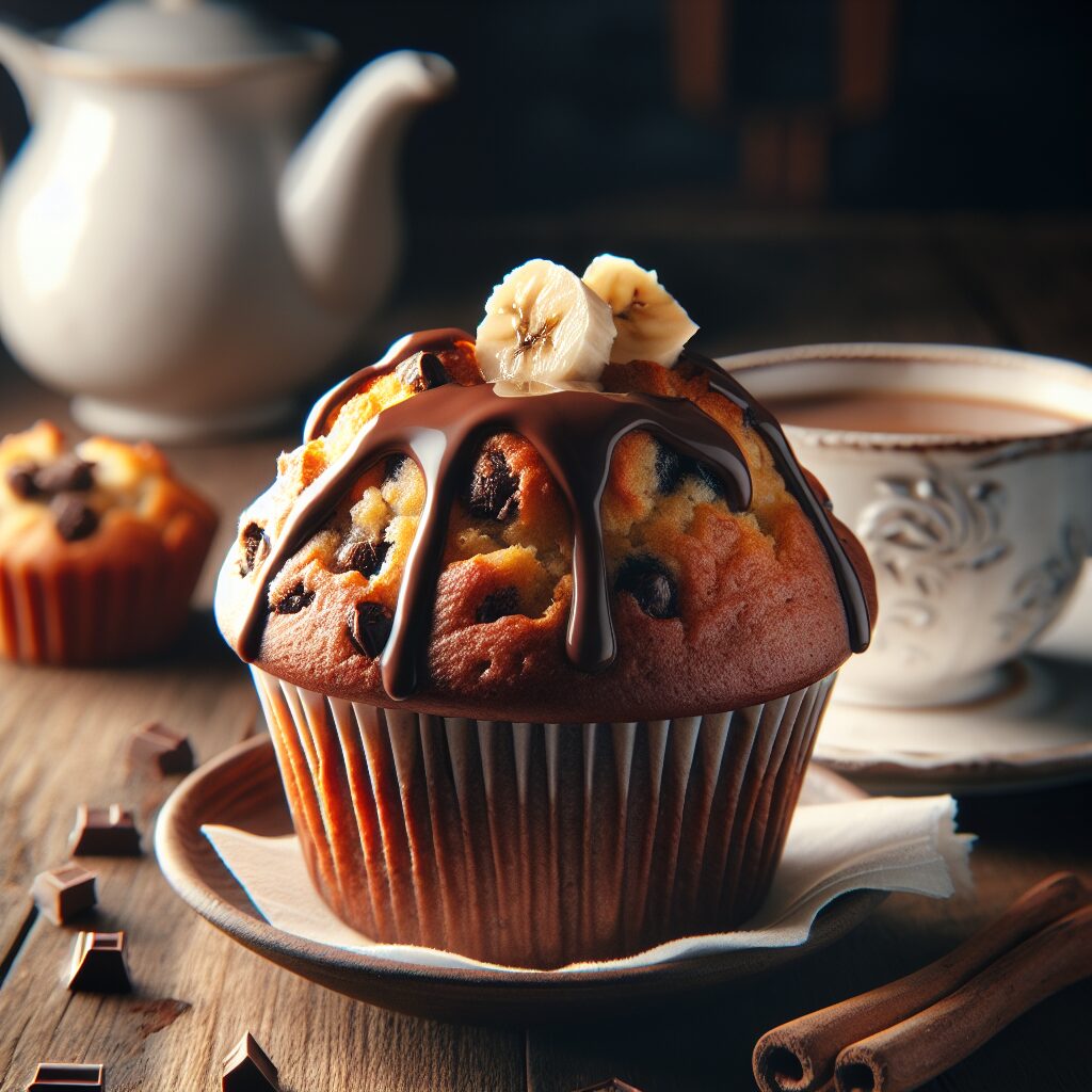 muffin senza glutine alla banana e cioccolato per colazioni golose