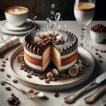 torta senza glutine al caffè e cioccolato bianco per dolci sofisticati