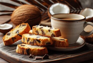 biscotti senza glutine alla farina di cocco e cioccolato per uno snack goloso e esotico