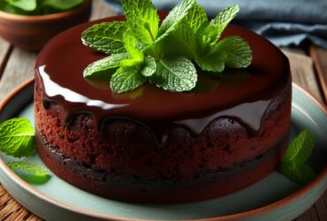 torta senza glutine al cioccolato e menta per un dessert fresco e goloso