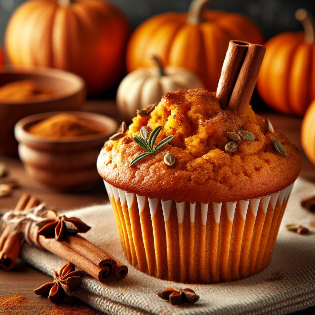 muffin senza glutine alla zucca e cannella per colazioni autunnali