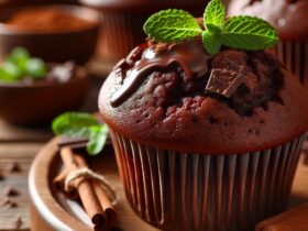 muffin senza glutine al cioccolato e menta per un risveglio fresco