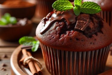 muffin senza glutine al cioccolato e menta per un risveglio fresco