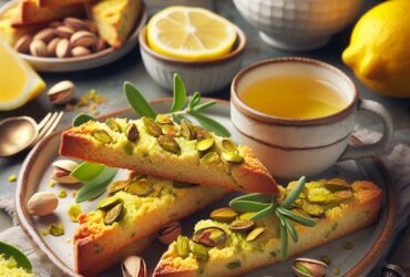 biscotti senza glutine al pistacchio e limone per merende raffinate