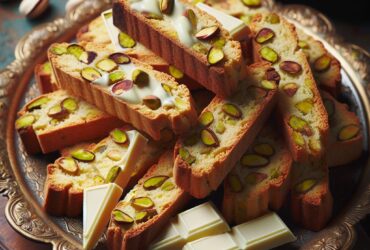 biscotti senza glutine al pistacchio e cioccolato bianco per uno snack elegante e goloso