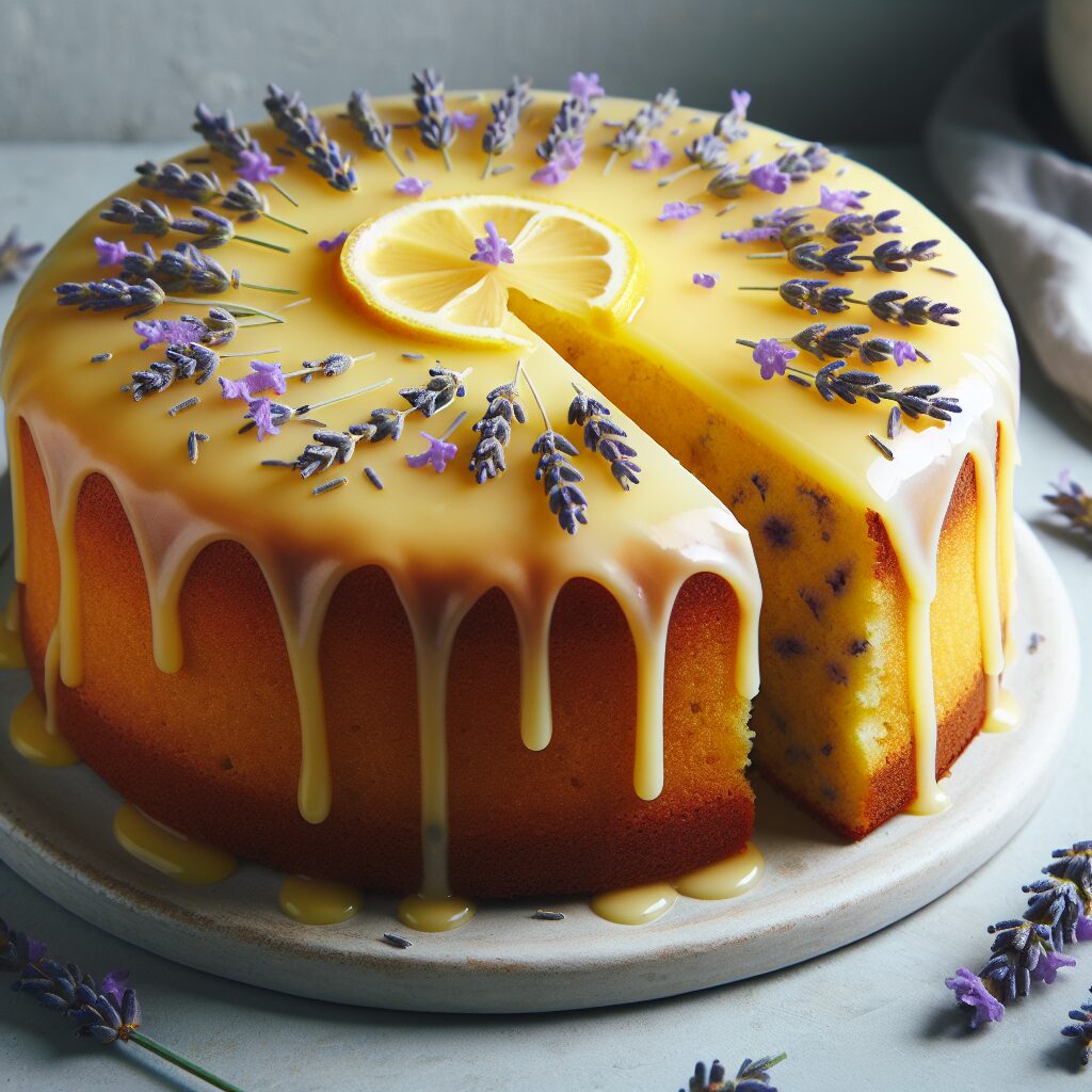 torta senza glutine al limone e lavanda per dolci aromatici