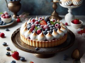 torta senza glutine ai frutti di bosco e meringa per dolci eleganti e leggeri