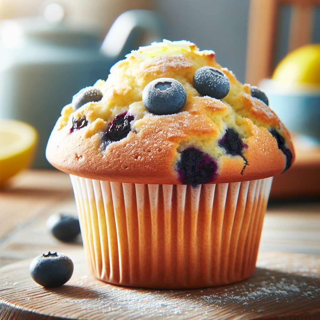 muffin senza glutine ai mirtilli e limone per colazioni dolci e rinfrescanti