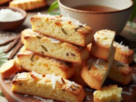 biscotti senza glutine al burro di cocco e vaniglia per uno snack dolce e tropicale