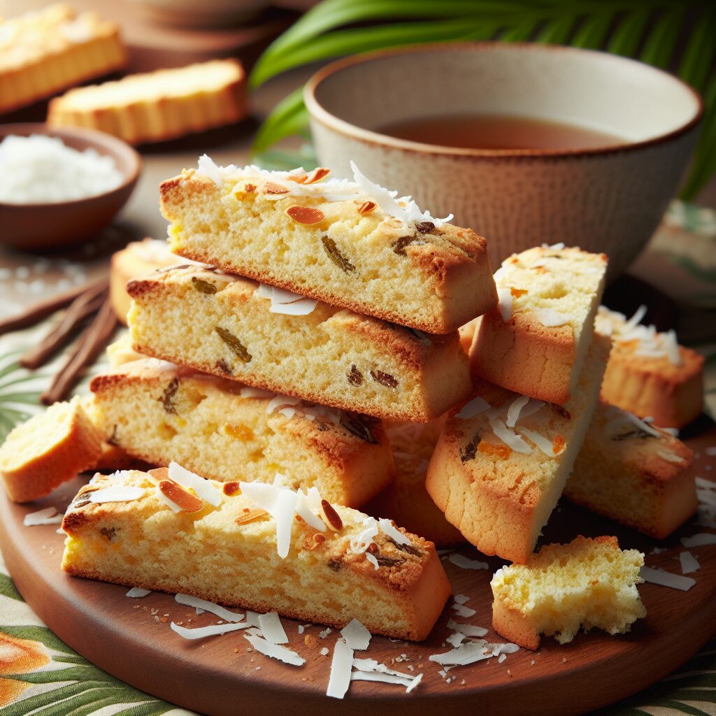 biscotti senza glutine al burro di cocco e vaniglia per uno snack dolce e tropicale