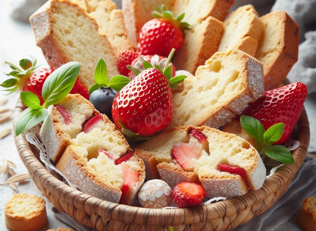 biscotti senza glutine alla vaniglia e fragola per merende leggere
