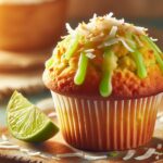 muffin senza glutine al cocco e lime per colazioni rinfrescanti