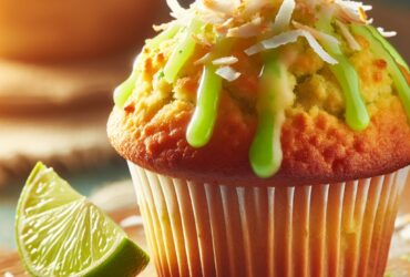 muffin senza glutine al cocco e lime per colazioni rinfrescanti