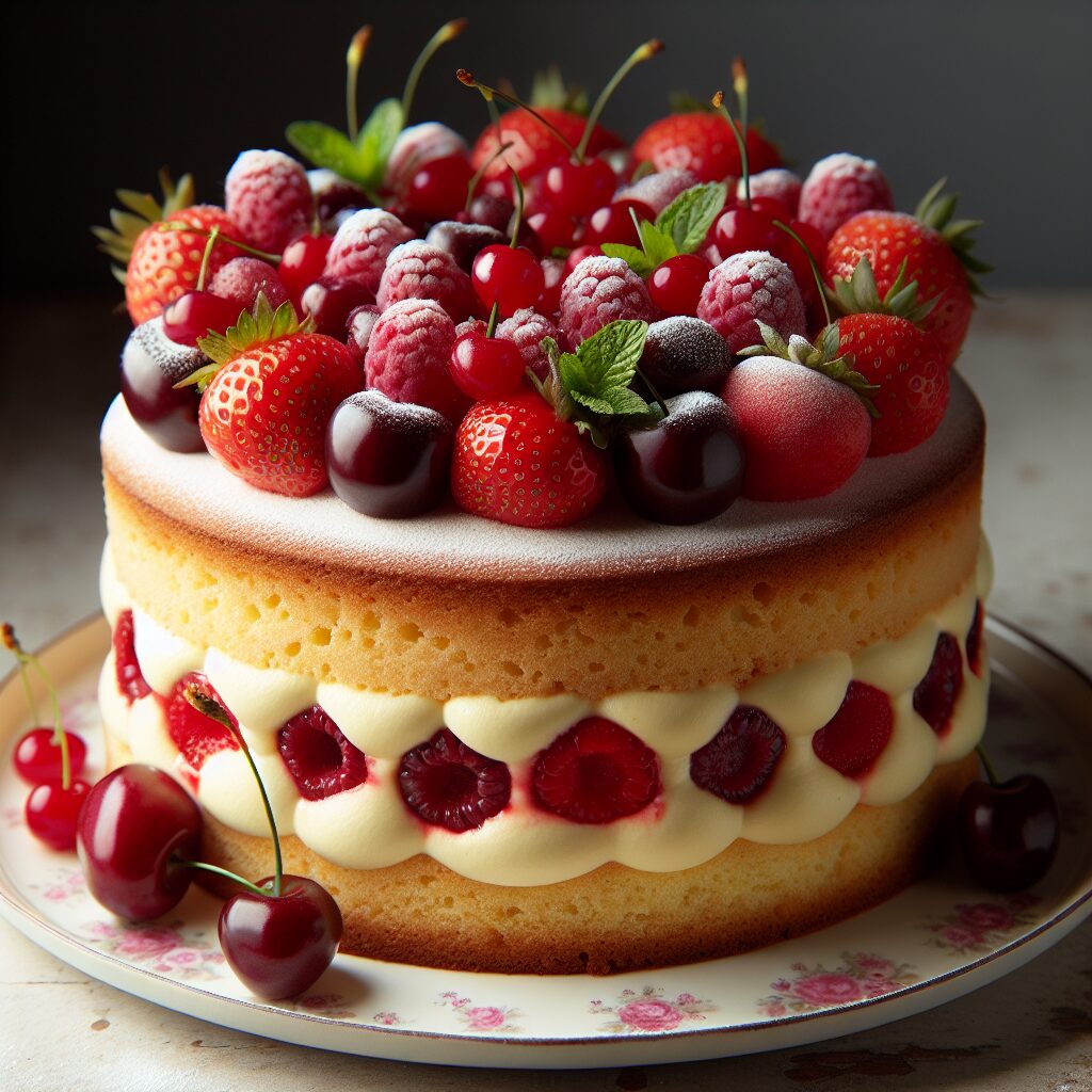 torta senza glutine ai frutti rossi e crema pasticcera per occasioni speciali