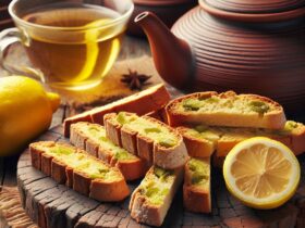 biscotti senza glutine al tè verde e limone per una merenda rilassante e salutare