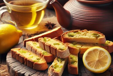 biscotti senza glutine al tè verde e limone per una merenda rilassante e salutare