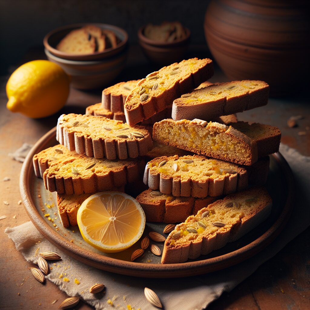 biscotti senza glutine al limone e semi di finocchio per snack leggeri