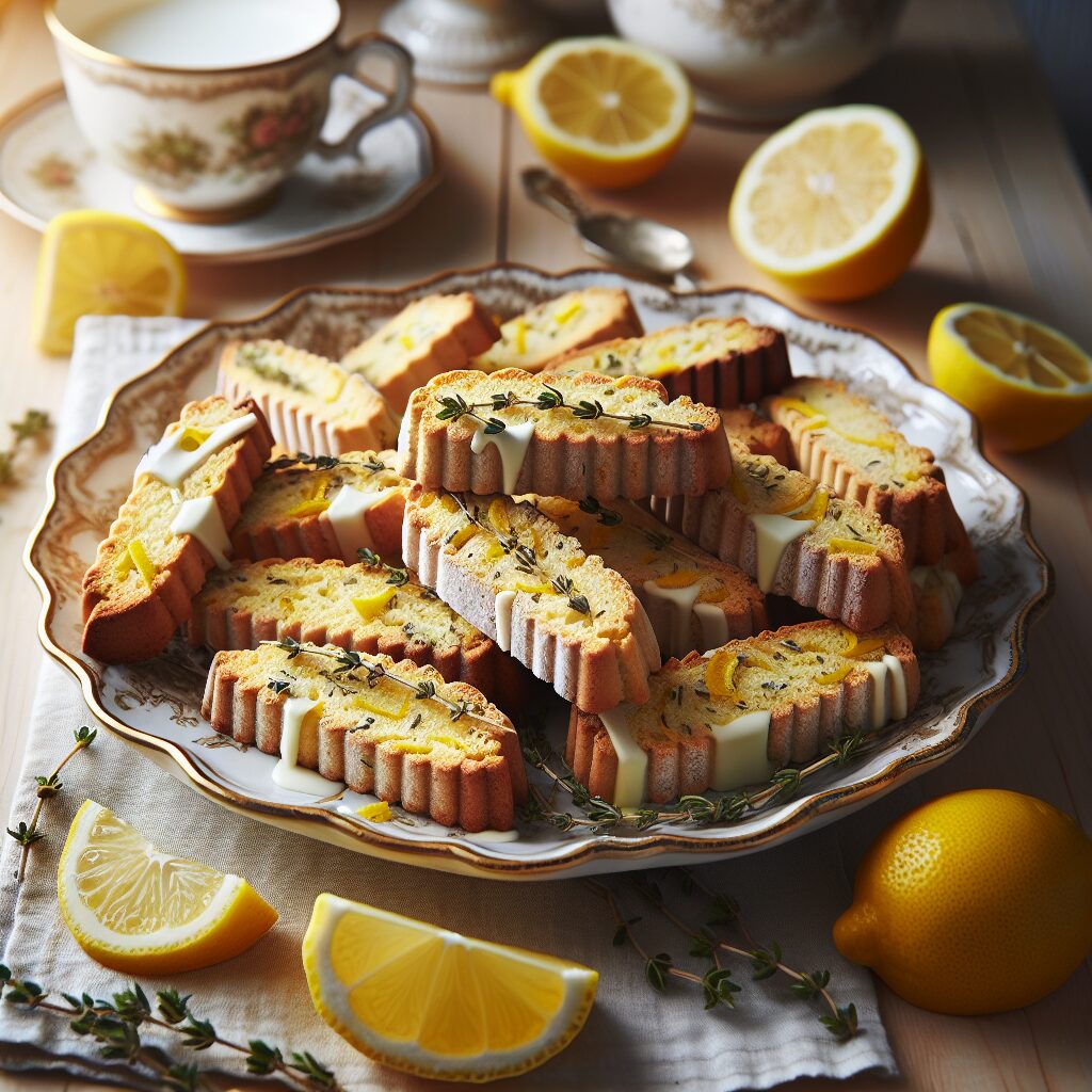 biscotti senza glutine al limone e timo per merende raffinate