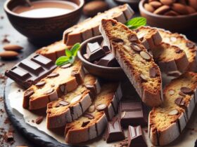 biscotti senza glutine alla farina di mandorle e cioccolato per merende ricche