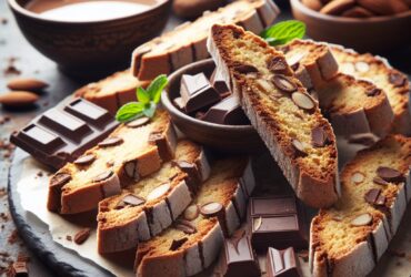 biscotti senza glutine alla farina di mandorle e cioccolato per merende ricche
