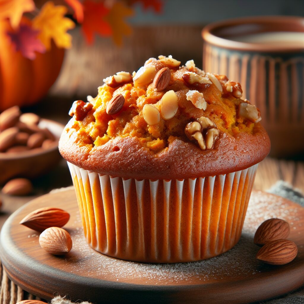 muffin senza glutine alla zucca e noci per colazioni autunnali e nutrienti