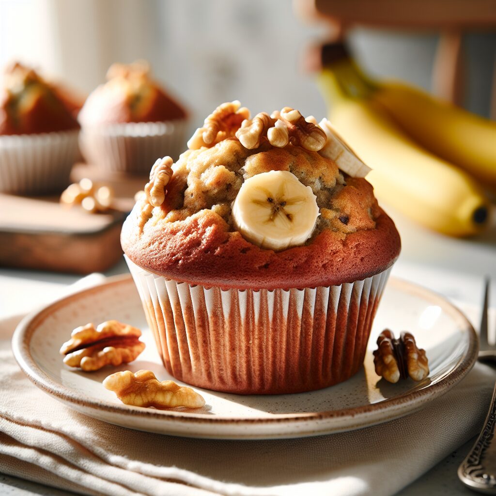 muffin senza glutine alla banana e noci per colazioni ricche e salutari