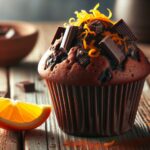 muffin senza glutine al cioccolato e arancia per colazioni golose