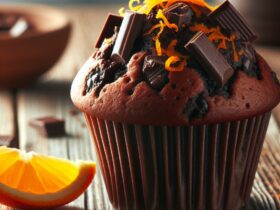 muffin senza glutine al cioccolato e arancia per colazioni golose